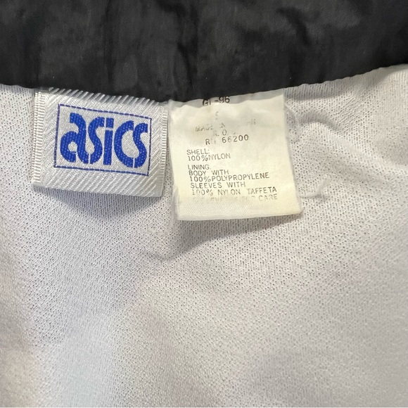 Vintage 80s/90s Asics MFT Purple Black Windbreaker Size Small - Picture 4 of 5